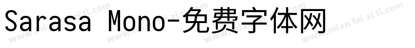 Sarasa Mono字体转换